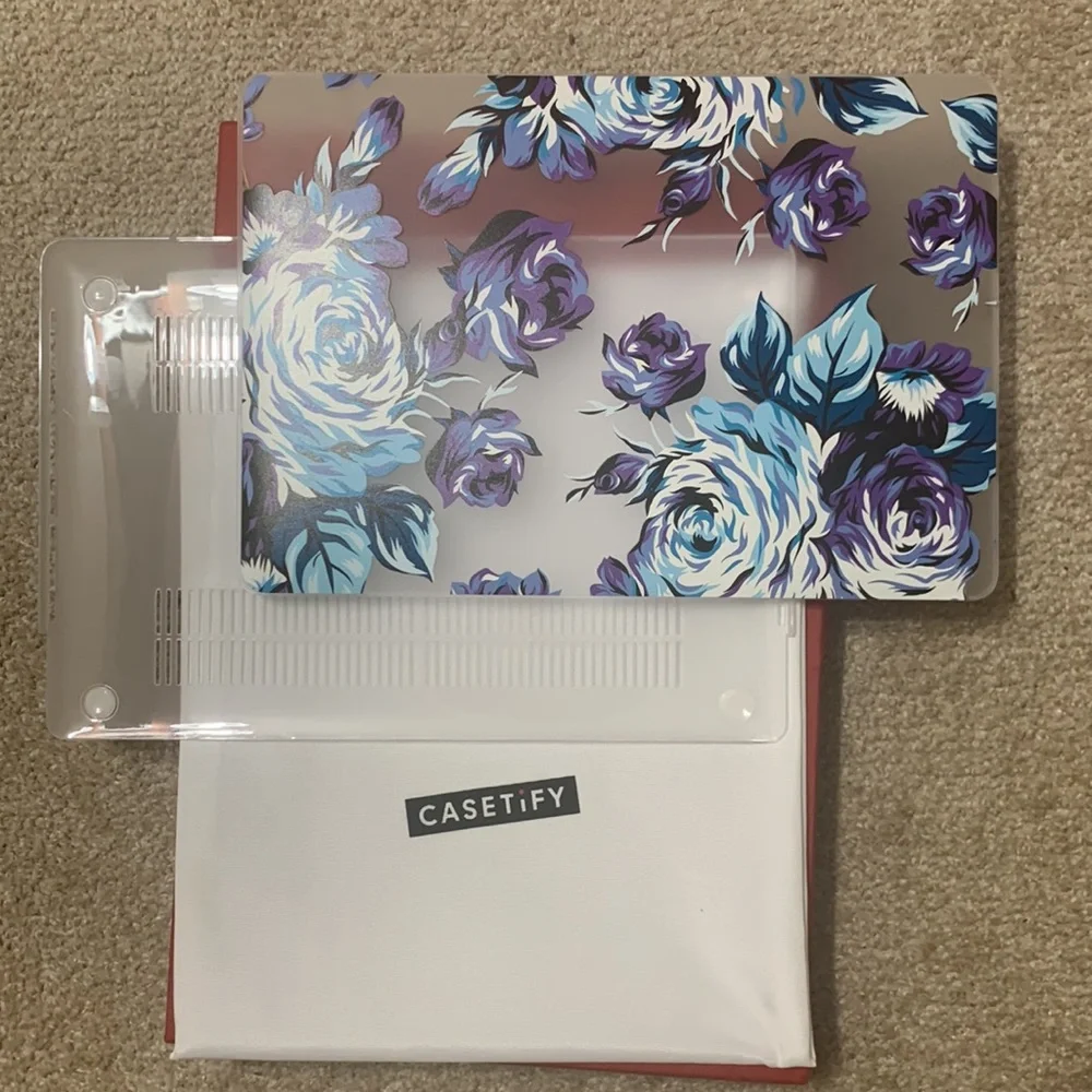 NIB CASETiFY Violet Roses 15” MacBook Pro case.